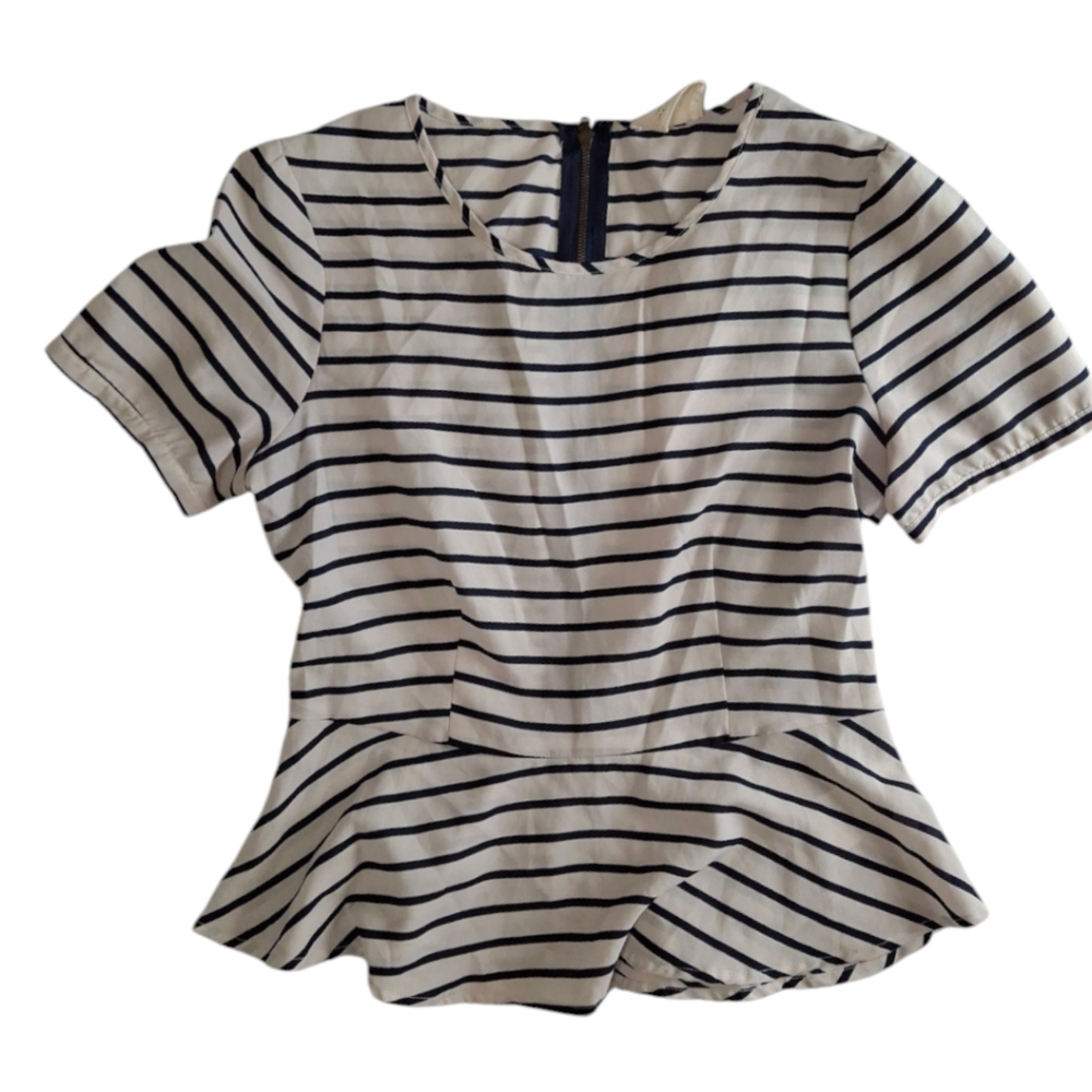 Pins & Needles Peplum Striped Blouse C119